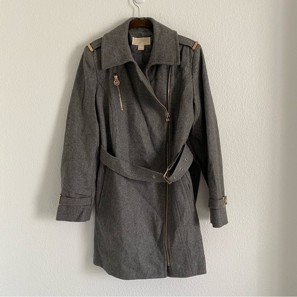 Michael Michael Kors Women's Gray Wool Blend Jacket Size 6 - Picture 1 of 7